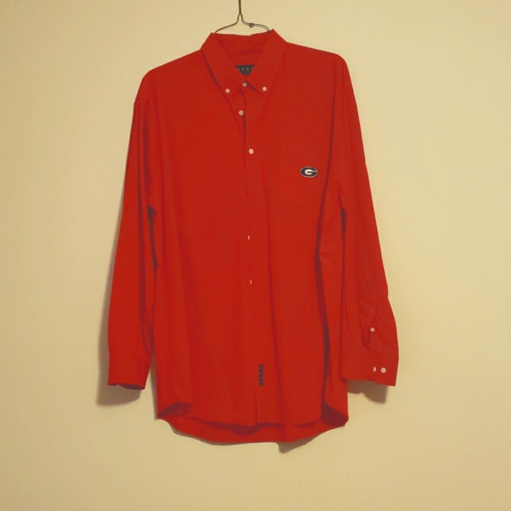 Georgia Bulldog button up shirt